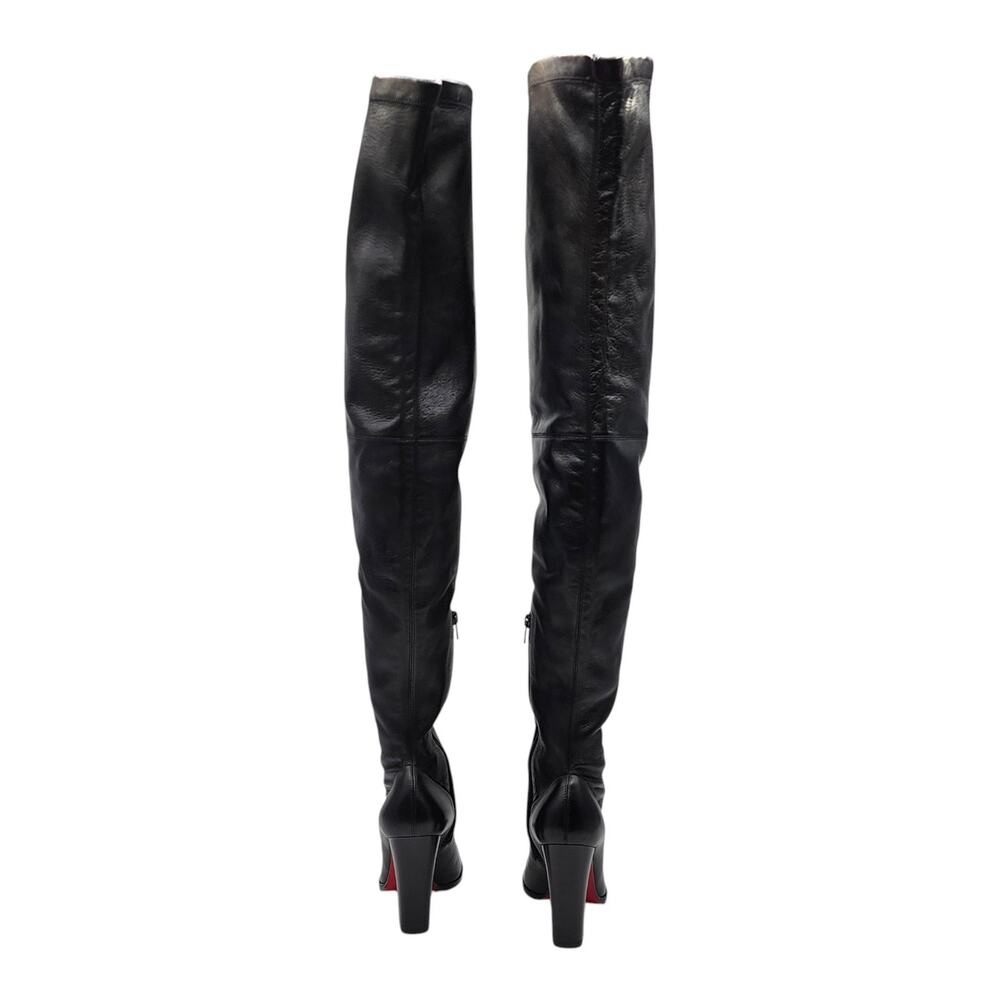 Christian Louboutin Kiss Me Gena Over The Knee Leather Boots EU 37 US 7 $1795 - Picture 5 of 10